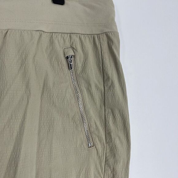 Athleta Pants Size 12 Womens Khaki Trekkie North Jogger Pockets Hiking Ankle - Picture 3 of 9